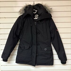 Ecko Red Unltd. Womans Small Down Parka Canada Goose Style Winter Vintage Y2K